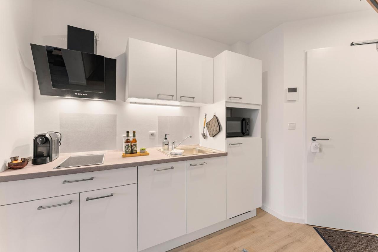 Modernes Apartment Am Gleispark Olsztyn Bagian luar foto
