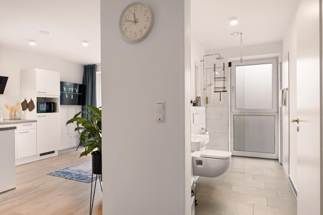Modernes Apartment Am Gleispark Olsztyn Bagian luar foto