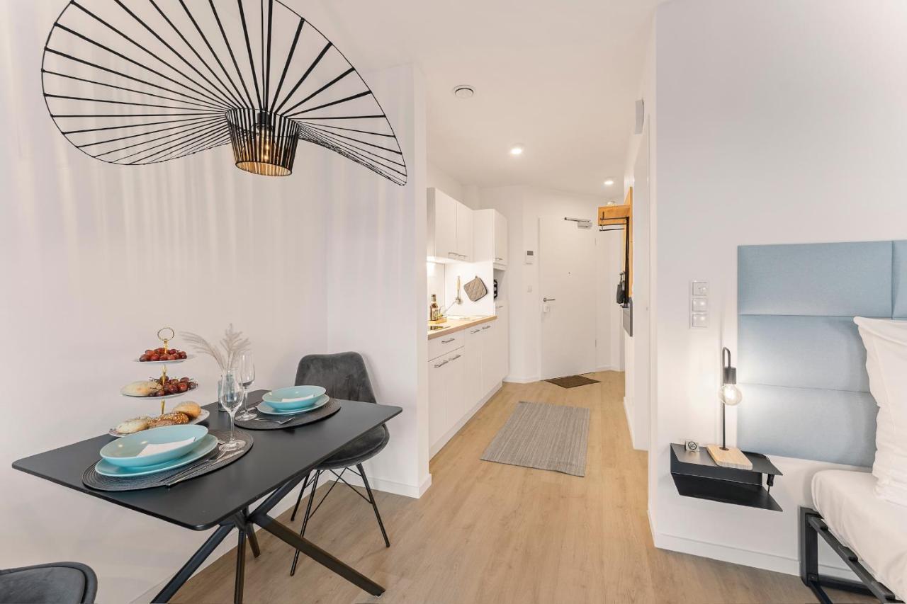Modernes Apartment Am Gleispark Olsztyn Bagian luar foto
